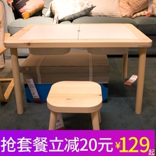 宜家儿童桌宜家福丽萨特儿童桌守咀姥习桌凳玩具桌画画桌游戏桌