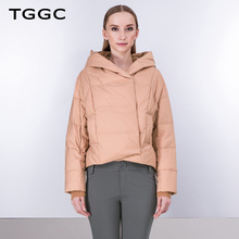 TGGC 2018冬女装直筒简约百搭外套时尚加厚通勤短款羽绒服S13638图片