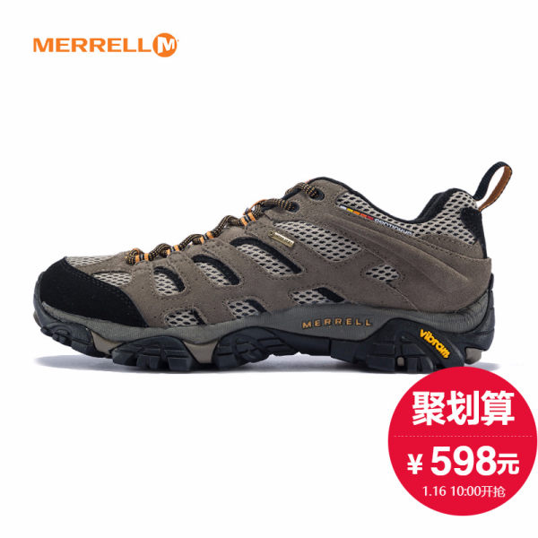 MERRELL迈乐户外徒步鞋GORE-TEX防水防滑越野 登山鞋耐磨J15151