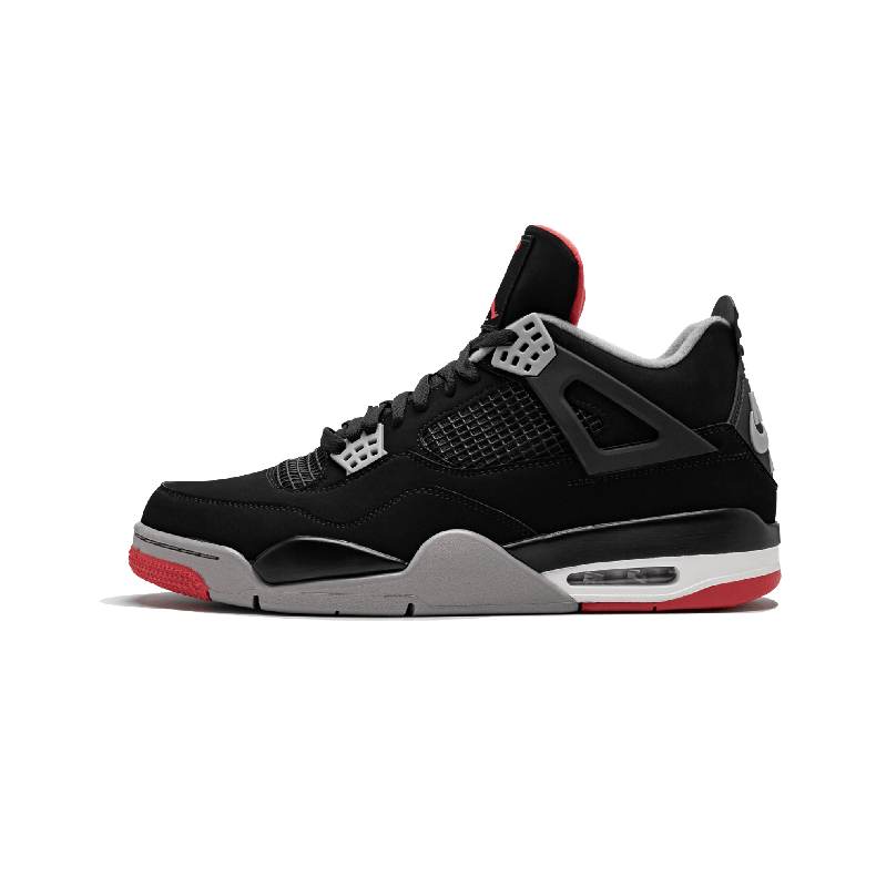 Air Jordan 4 Bred aj4男鞋 黑红复刻 公牛 篮球鞋 - 308497 060