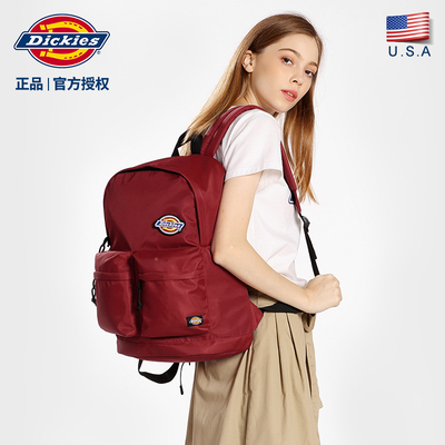 Dickies帝客2018新款简约潮流纯色学生书包背包双肩包男女C813