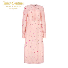 Juicy Couture女士清新甜美小碎花图案中长款连衣裙图片