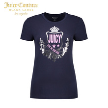 【现货】Juicy Couture2018新款时尚经典字母印花修身圆领短袖T恤图片