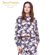 Juicy Couture2018新款休闲迷彩花朵图案休闲卫衣套头衫女图片