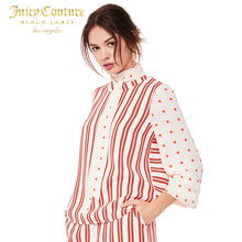 Juicy Couture女士时尚气质波点图案长袖上衣图片