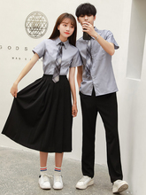 学生装 宽松潮高中生网红校服韩版 班服学院风夏季套装 女生毕业裙子