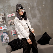 赫依轩棉服女春季新款百搭修身显瘦收腰棉衣女装韩版短款轻薄棉袄图片