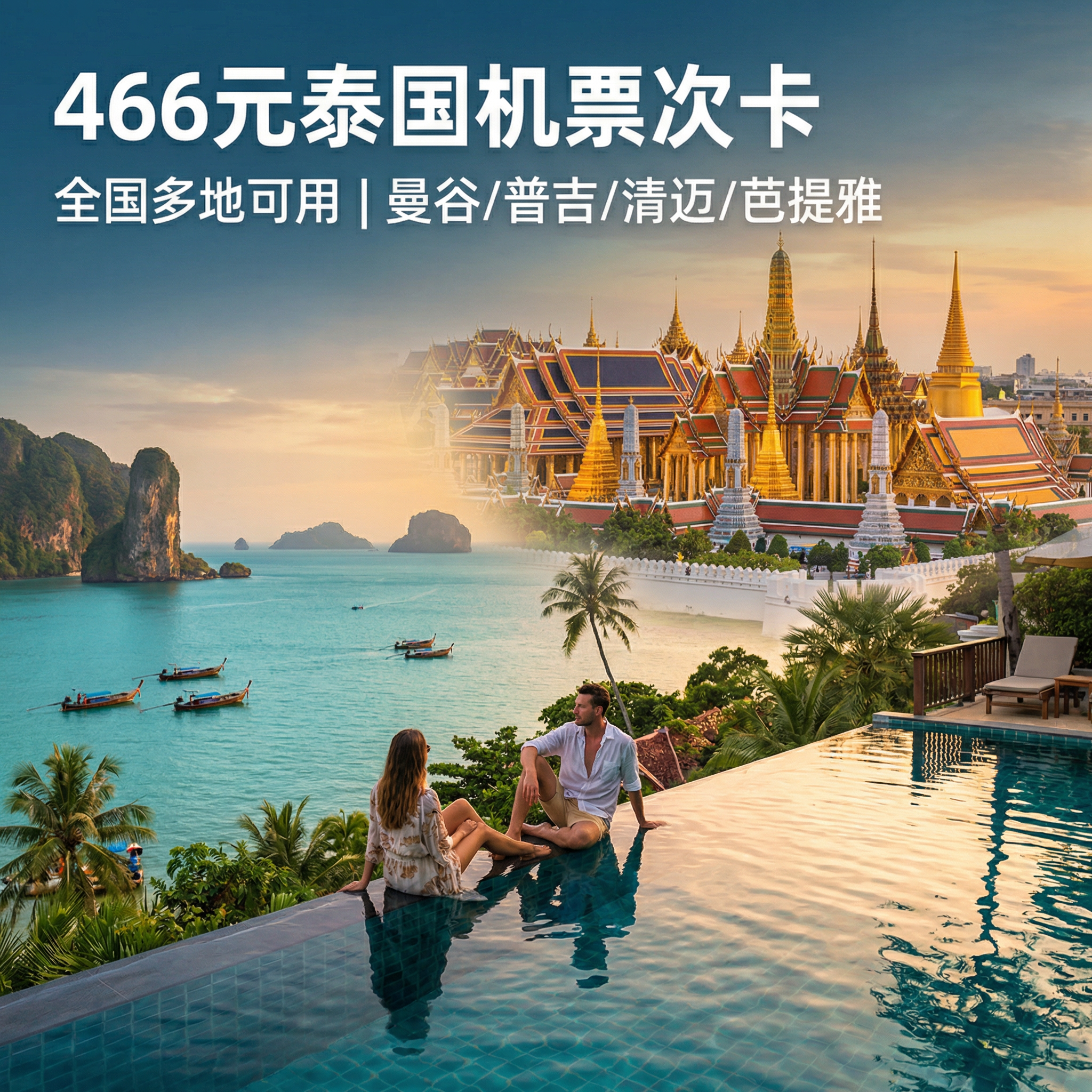 466元泰国机票次卡