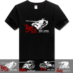 军武次位面同款短袖t恤59坦克/大头KV2/钢铁洪流/谢尔曼纯棉半袖