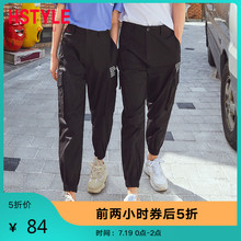 2019夏季工装 子男韩版 直筒潮休闲裤 韩都衣舍男装 男宽松AF9208妦