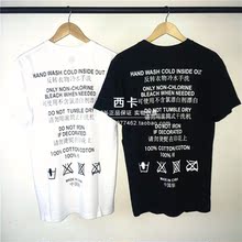 男女 水洗标 情侣 T恤 CLOT 短袖 4America 陈冠希 联名