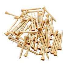 高尔夫球钉 50只装 球TEE木质球钉球座绿色环保球托高尔夫球梯