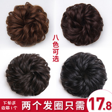 丸子头盘发器假发女发圈假发包古风汉服盘发花苞发髻头花蓬松仿真