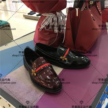 天美意女鞋 小蜜蜂低跟漆皮女单鞋 国内专柜代购 2018春款 新款 AQ791