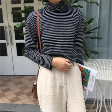 秋装研九冷系女装港味复古上衣服女生帅气打底衫百搭韩版长袖t恤图片