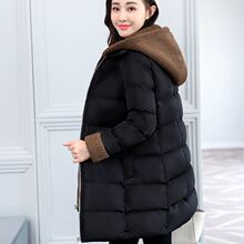 大码女装秋装胖mm面包服2018新款韩版版宽松棉服棉衣冬天加厚外套图片