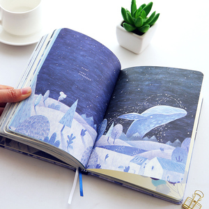 韩国手绘彩页手帐本