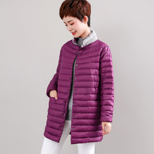 2018冬装新款韩版大码女装轻薄羽绒服30-40-50岁中年妈妈装宽松潮图片