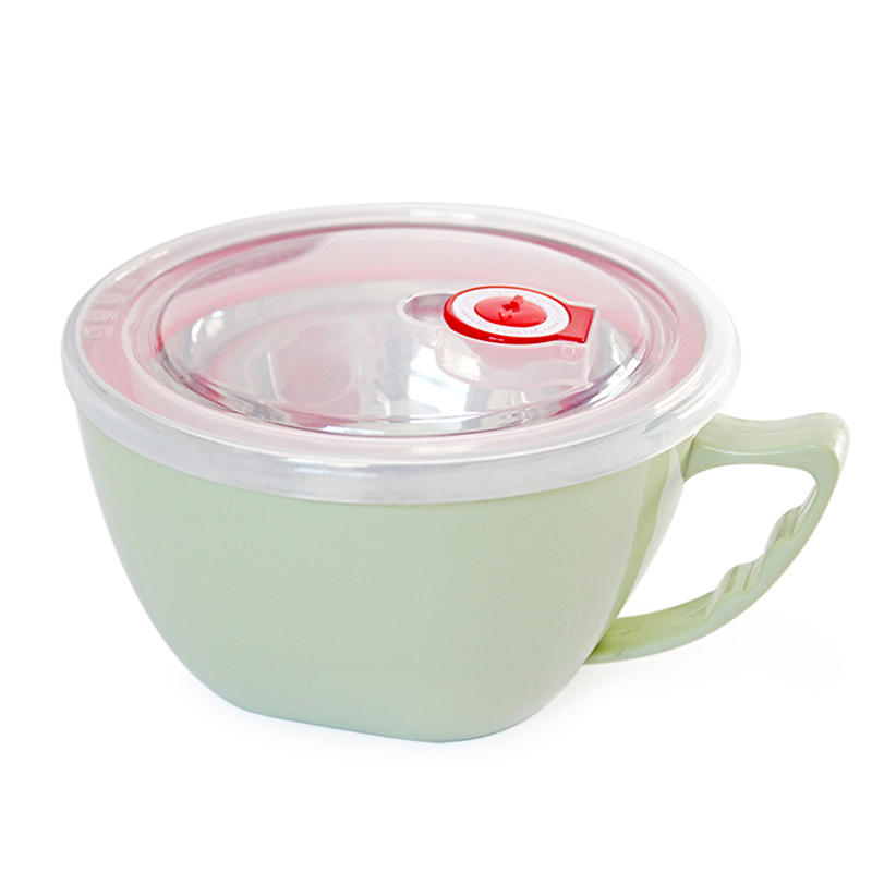 304不锈钢泡面碗杯 创意家用学生带盖有饭碗日式汤碗大号大碗餐具