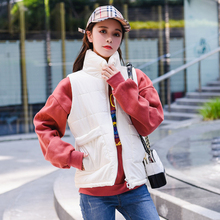 2018新款棉马甲女秋冬装韩版短款学生棉衣服外套女装无袖夹克背心图片