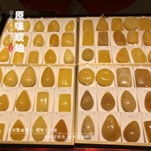 天然琥珀蜜蜡鸡油黄吊坠原矿俄料蜜蜡琥珀项链佛珠手串戒指男女