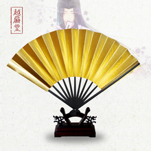 日式折扇棋魂佐为扇子噫无情筷子扇蝙蝠扇双面金色仕舞扇 越扇堂