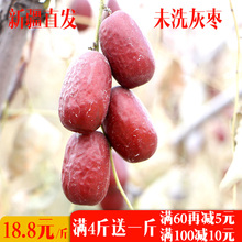 满4斤送1斤原生态若羌灰枣未清洗未加工树上干纯天然新疆红枣500g