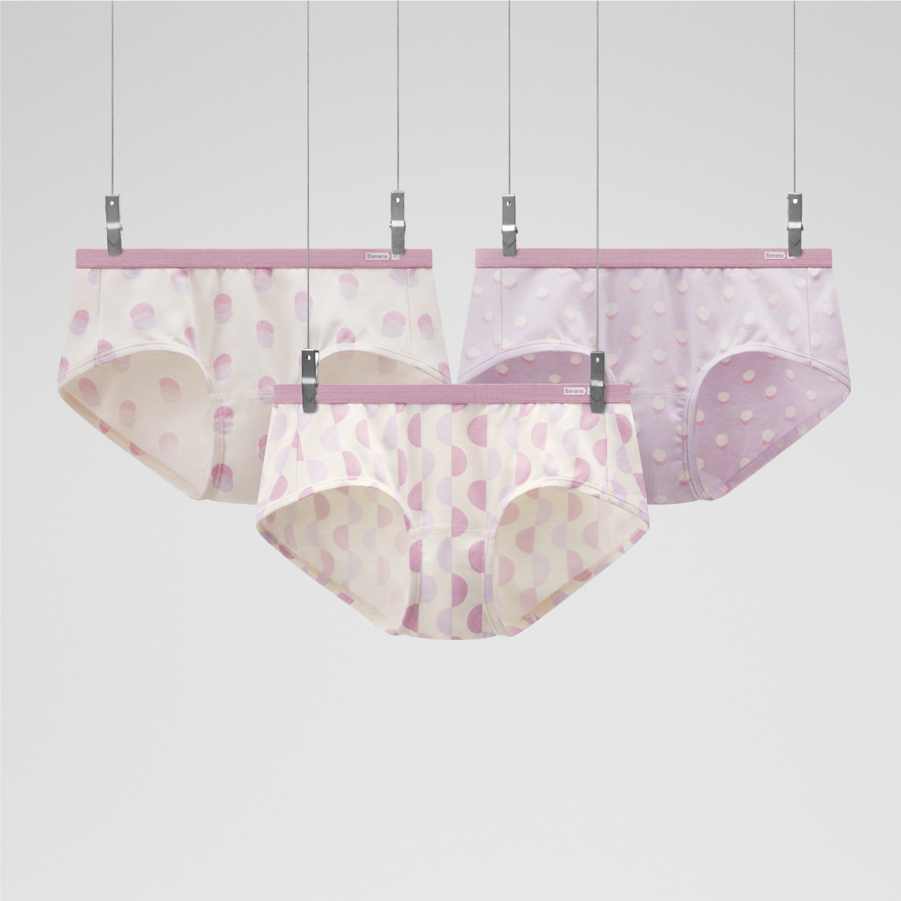 3件|蕉内银皮501Color女士内裤纯棉抗菌少女学生可爱印花内裤新品