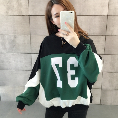 超火卫衣2018新款初秋天季女装长袖韩版宽松百搭学生早秋上衣服潮商品大图