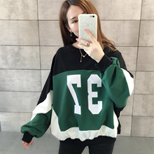 超火卫衣2018新款初秋天季女装长袖韩版宽松百搭学生早秋上衣服潮图片
