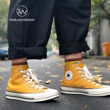 162063C Converse匡威1970s黄色高帮低帮三星标黄高帆布鞋 162054C