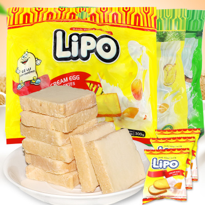 包邮 越南进口 lipo面包干300g 饼干特产零食早餐休闲食品