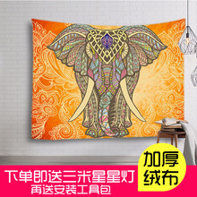 饰布ins 出口东南亚大象挂毯壁毯室内卧室挂帘墙画艺术摄影背景装