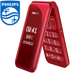 Philips/飞利浦E218L移动双屏翻盖老人手机超长待机大字大声大屏