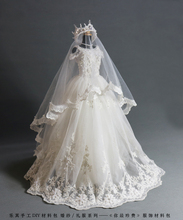 乐其手工DIY材料包服饰婚纱礼服BJD三分四分叶罗丽娃娃婚纱材料包