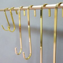 衣架展示货架 金色扁s勾挂衣包包 店挂钩s钩S型 长钩S钩挂钩