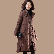 冬季外套女装韩版长款过膝 2018新款潮棉袄棉服 加厚宽松大码棉衣图片