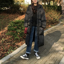 羽绒服女过膝长款2018冬季女装外套宽松韩版新款加厚白鸭绒羽绒服图片