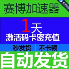赛博加速器一天卡密充值cdk 网游电脑steam游戏加速 自动发货