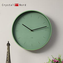 Crystal Nord全绿色刻度静音创意挂钟现代ins简约北欧客厅潮流