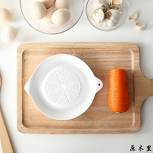 日式陶瓷大蒜生姜磨泥器土豆刨泥器家用宝宝水果蔬菜辅食小工具