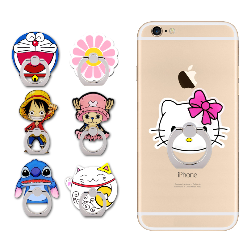 手机扣指环扣支架苹果手机环指支架粘贴扣卡通