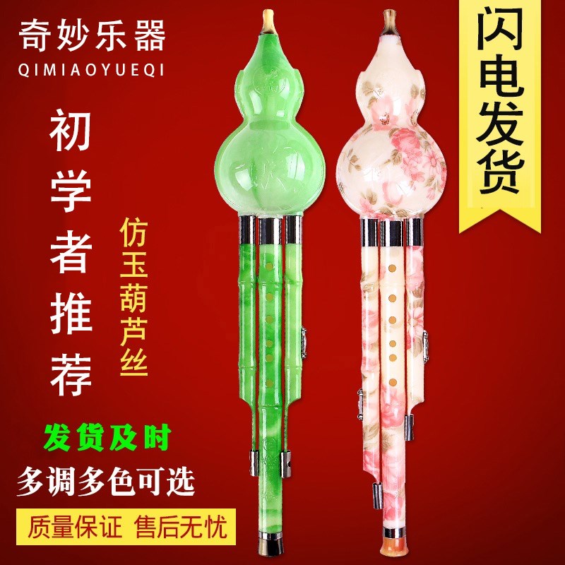 调儿童乐器初学入门者女孩双音塑料防摔胡路丝小学生b调降C葫芦丝