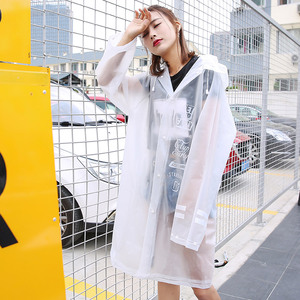 旅行透明雨衣女长款