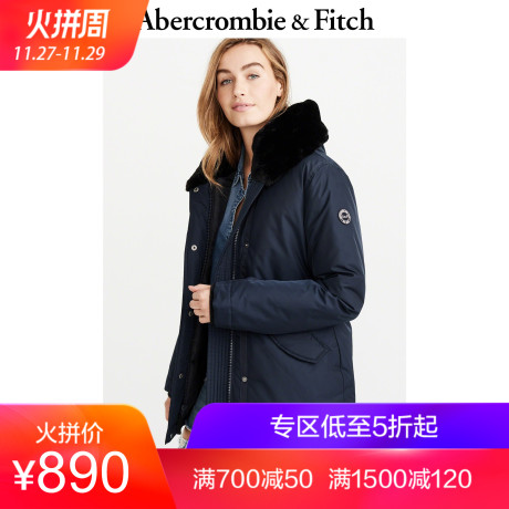 Abercrombie＆Fitch女装 派克大衣外套 223788-1 AF商品大图