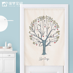 家用装饰卧室免打孔门帘