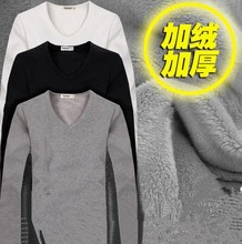 T恤套装 打底秋衣中老年 冬天贴身男土保暖内衣服青年加绒加厚长袖