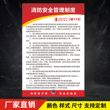 消防安全管理制度牌安全生产管理制度公司制度牌安全生产操作规程消防安全四个能力标语仓库车间工厂管理制度