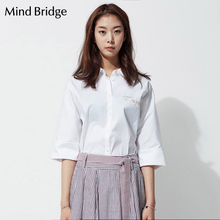 衬衣 衬衫 上衣女士韩版 Bridge百家好女装 夏季七分袖 Mind MRWS320A