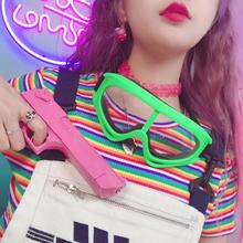 潮嘻哈复古90S蹦迪造型逃课女孩酷比防风镜护目镜潮眼镜 韩版 包邮